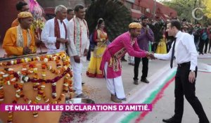 Emmanuel Macron en Inde, les images