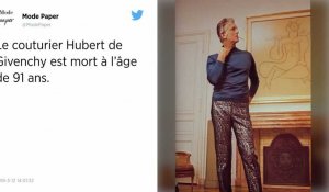 Le couturier Hubert de Givenchy est décédé.