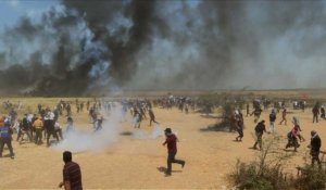 Gaza:heurts entre manifestants palestiniens et armée israélienne