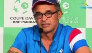 Coupe Davis 2018 - Yannick Noah : "On a pris des infos sur Fabio Fognini"