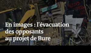 En images : l'évacuation des opposants au projet de Bure