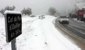 Neige en Provence : plusieurs centimètres au Pas d'Ouillier