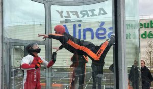 Rennes. S'envoyer en l'air avec le simulateur de chute libre Air Fly