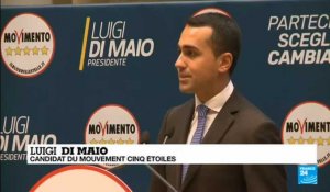 En campagne dans le sud de l''Italie avec Luigi Di Maio, candidat du Mouvement Cinq Etoiles