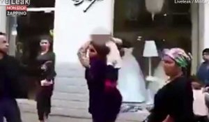 En pleine bagarre, une femme utilise son bébé pour frapper un homme (vidéo)