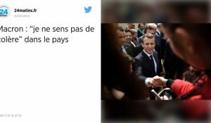 Retraites. Emmanuel Macron : "Je ne sens pas de colère" dans le pays.