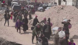 Syrie : l'exode de civils de l'enclave rebelle de la Ghouta