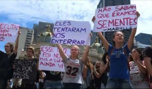 Brésil: rassemblement après l'assassinat de Marielle Franco