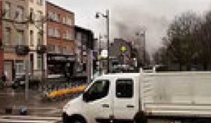Molenbeek: incendie chaussée de Gand