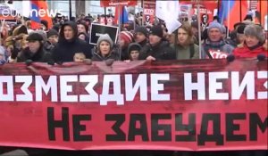 Rassemblement en hommage à Boris Nemtsov à Moscou