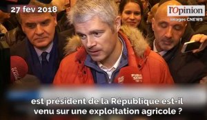 Salon de l'agriculture: Laurent Wauquiez tacle Emmanuel Macron