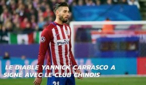 Yannick Carrasco de l'Atlético Madrid vers Dalian Yifang