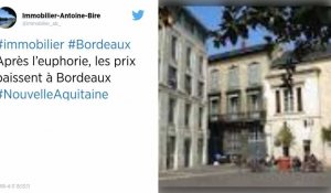 Immobilier: après l'euphorie, les prix baissent à Bordeaux.