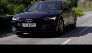 Audi A6 in Firmament Blue Driving Video