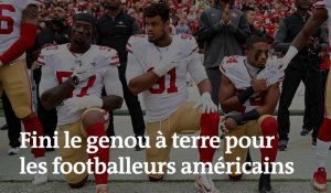 Les footballeurs américains n'ont plus le droit de s'agenouiller pendant l'hymne national