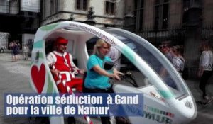 Opération séduction  à Gand pour la ville de Namur