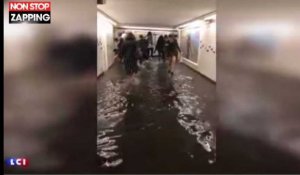 Paris : Les stations de métro inondées après les violents orages (vidéo) 