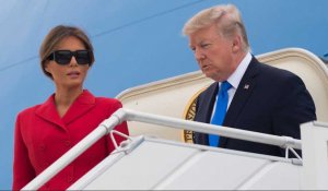 Donald Trump et sa femme Melania sont arrivés à Paris