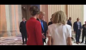Emmanuel Macron : Donald Trump séduit par Brigitte Macron, sa remarque fait polémique (Vidéo)