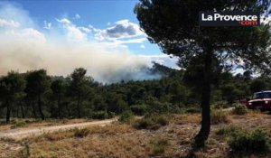 Nos images de l'incendie qui a frappé le Sud Luberon dans le Vaucluse