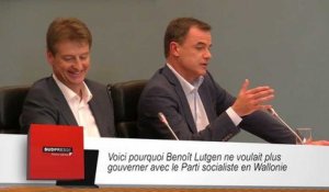 Voici pourquoi Benoît Lutgen ne voulait plus gouverner avec le Parti socialiste en Wallonie