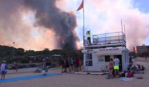 Var: des vacanciers évacués du camping à cause des incendies