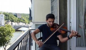 Mabad Soleiman, jeune violoniste à Huy