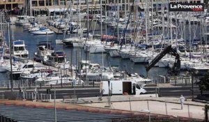 Voiture folle à Marseille : les images de la camionnette immobilisée sur le Vieux-Port