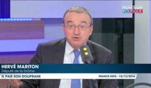 Hervé Mariton "paie son doliprane" et défend François Fillon sur la réforme de la sécurité sociale