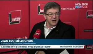 Jean-Luc Mélenchon se réjouirait de traiter avec Donald Trump, et ce n'est pas étonnant