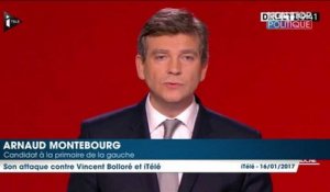 Primaire à gauche - le débat : Arnaud Montebourg se paie Vincent Bolloré et iTélé