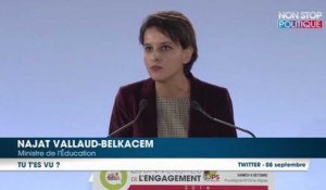 Najat Vallaud Belkacem répond violemment à Nicolas Sarkozy qui l'accuse de ''faire honte'' à la France