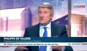 Philippe de Villiers: "Emmanuel Macron n'est plus socialiste car il y a eu un miracle dû à Jeanne d'Arc"