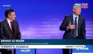Primaire à droite - Le Débat : Bruno Le Maire exige plus de respect de Jean-Pierre Elkabbach