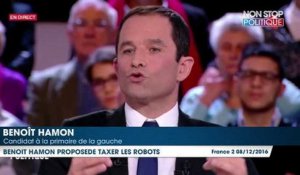 Primaire à gauche : Benoît Hamon souhaite taxer les robots pour financer le revenu universel