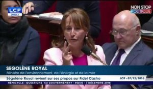 Ségolène Royal sur la polémique Fidel Castro: "n'allez pas me dire que 4 millions de touristes se rendent dans une dictature!"