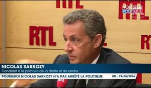 Nicolas Sarkozy explique pourquoi il n'a pas tenu sa promesse "d'arrêter la politique"