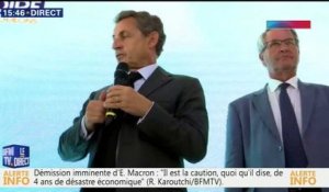 Nicolas Sarkozy se moque d'Emmanuel Macron