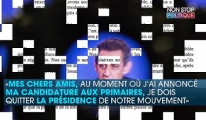 Primaire : la lettre d'adieu de Nicolas Sarkozy aux adhérents des Républicains
