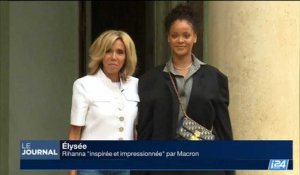 Elysée: Rihanna "inspirée et impressionnée" par Emmanuel Macron