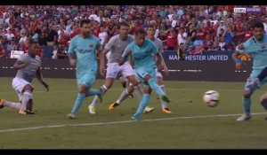 Neymar offre la victoire au FC Barcelone contre Manchester United (Vidéo)