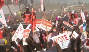 Kenya:meeting de campagne du leader de l'opposition Raila Odinga