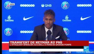 Neymar est parisien : la conférence de presse et la réaction de Emmanuel Macron