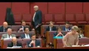 Australie : Une sénatrice d'extrême-droite entre arrive au Parlement en burqa (vidéo)