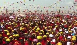 Angola: meeting de campagne du parti au pouvoir