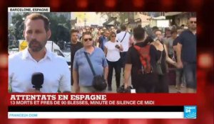Attentat du groupe État islamique à Barcelone : Minute de silence à midi en Espagne
