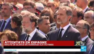 Minute de silence observée à Barcelone après l''attentat du groupe État islamique
