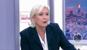 Télématin, France 2 : Marine Le Pen bute sur un mot, et traite son père de con