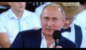 Vladimir Poutine va-t-il rester au pouvoir ? Sa blague douteuse avec des enfants (vidéo)