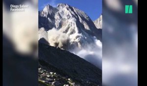 Les images de l'impressionnant glissement de terrain qui a fait 8 disparus en Suisse